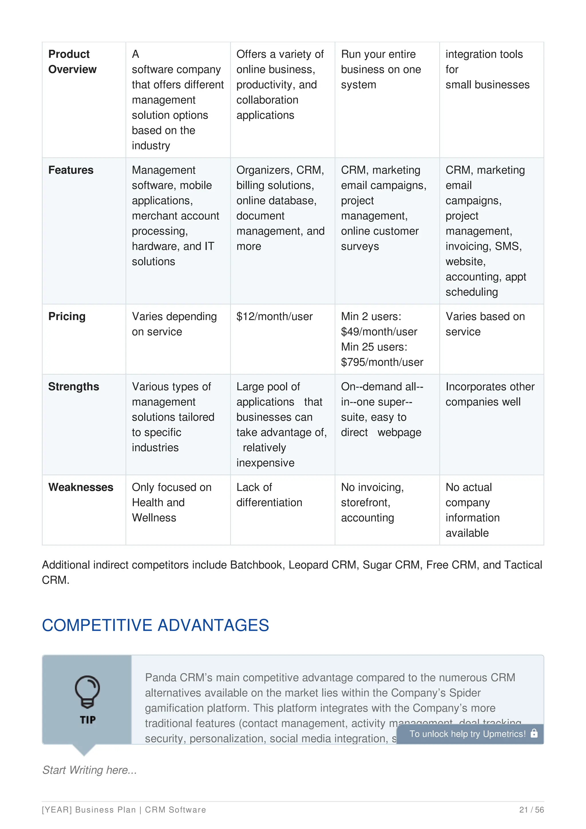 Saas Business Plan Example Pdf