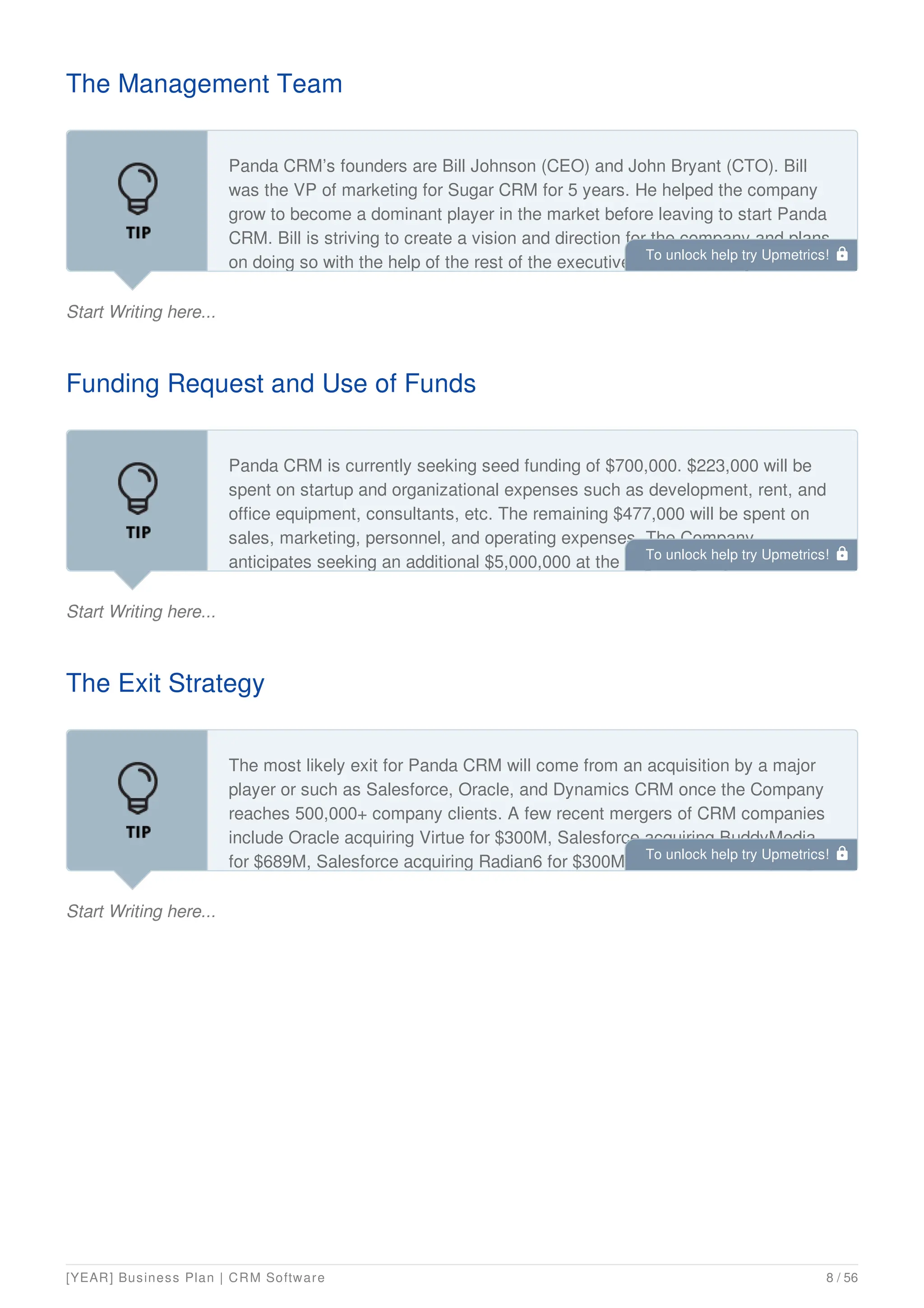 Saas Business Plan Example Pdf