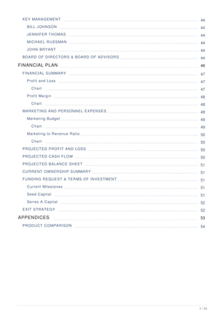 saas business plan example | PDF