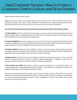 SaaS Customer Success: How to Create a Customer-Centric Culture and ...