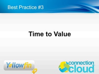 Best Practice #3




         Time to Value
 