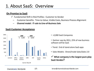 Saa S, Driving Revenue Through Indirect Channels And Partners, Sept 16 2009