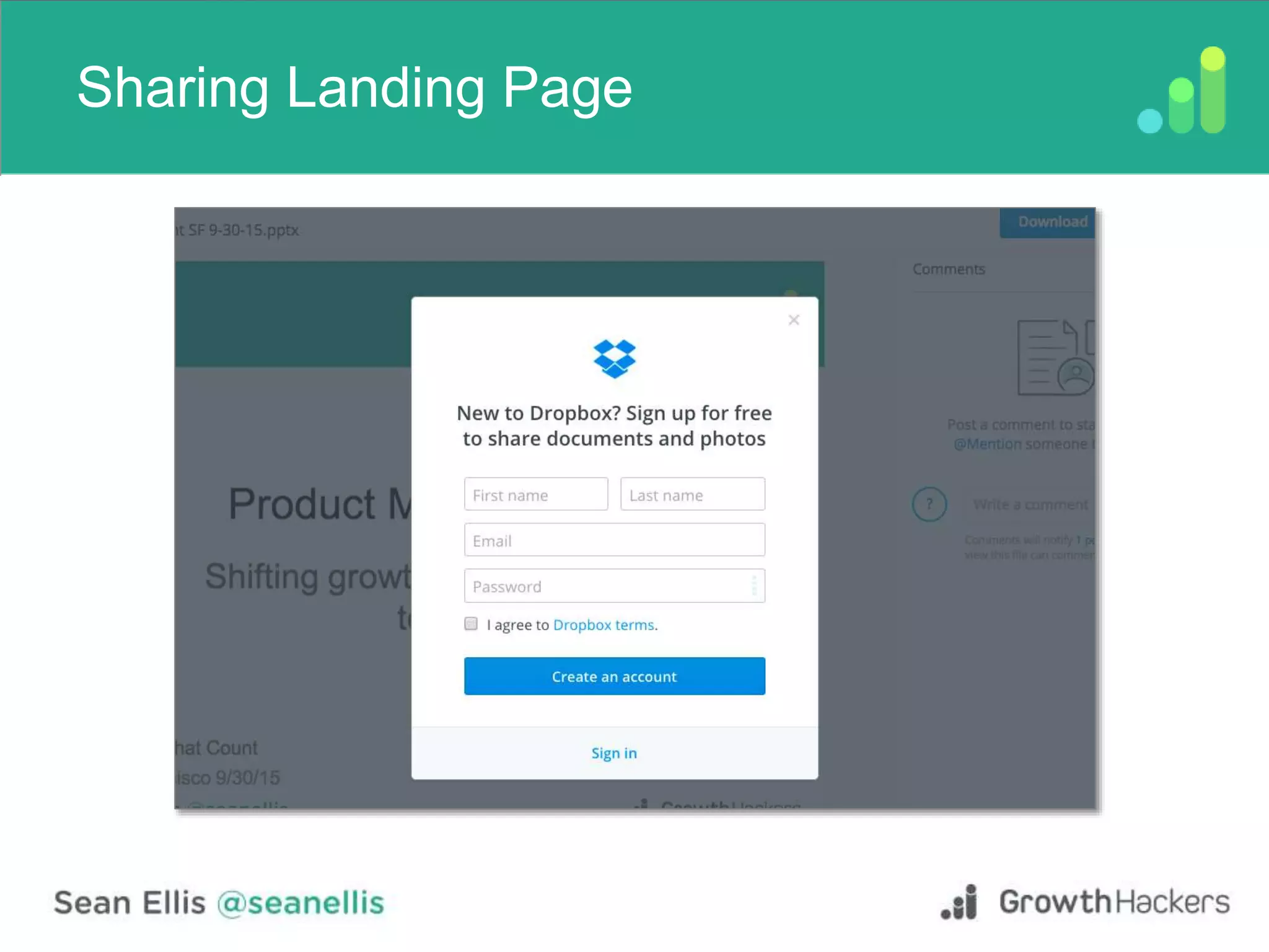 Sharing Landing Page
 
