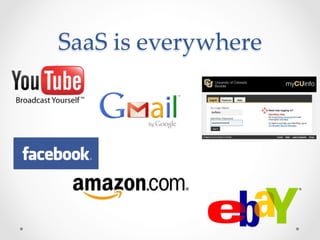 SaaS  is  everywhere	
 