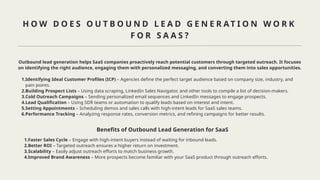 SaaS Lead Generation Agency: Guide to Scaling Your SaaS Business | PPTX