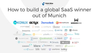 How to build a global SaaS winner
out of Munich
 