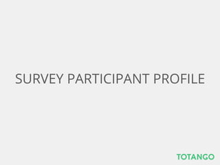 SURVEY PARTICIPANT PROFILE
 