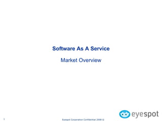 Software As A Service Market Overview 