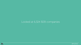 Looked at 6,324 B2B companies
@PriceIntel
 