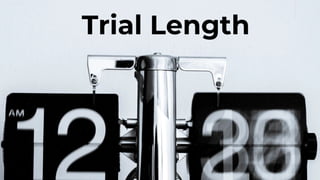 14 Day Trials Most Common; 30+ Days Second Most
47% of Respondents With Time Limited Trials Cap Trial Length at 14 Days
 