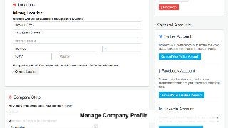 Manage Company Profile
 