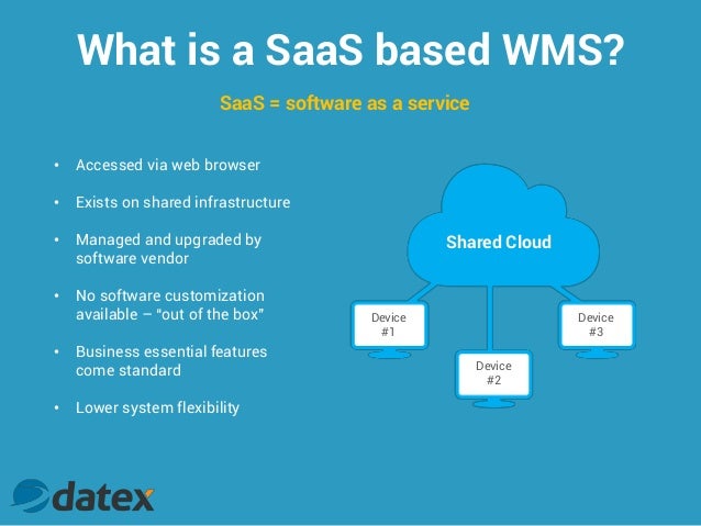 is based what cloud SaaS WMS vs Cloud
