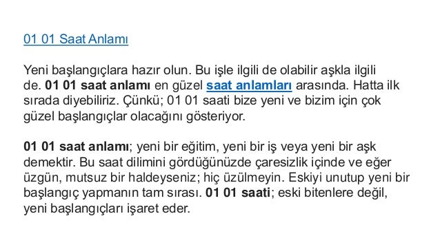 Ters Saatlerin Anlami 2018 Saatler