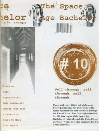 Space Age Bachelor magazine - issue 10