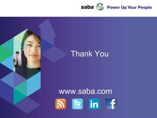 Thank You



www.saba.com
 