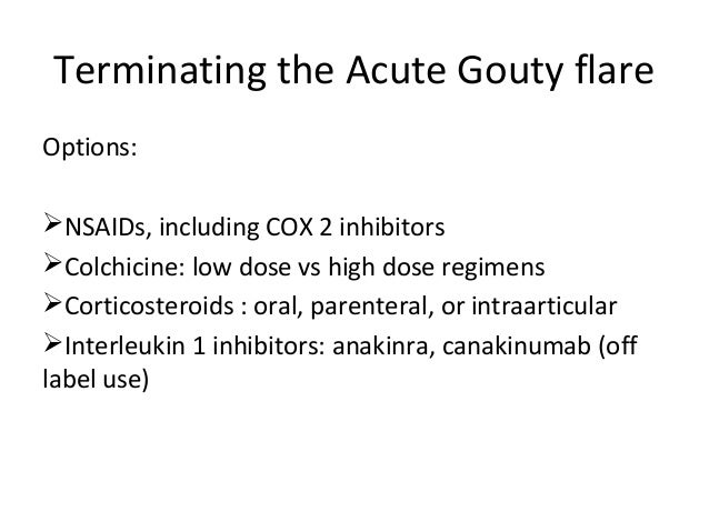 Colchicine Gout Flare