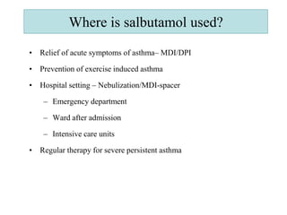 Short Acting Beta-2 Agonists (SABA) in Asthma | Jindal Chest Clinic ...