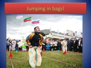 Jumping in bags!