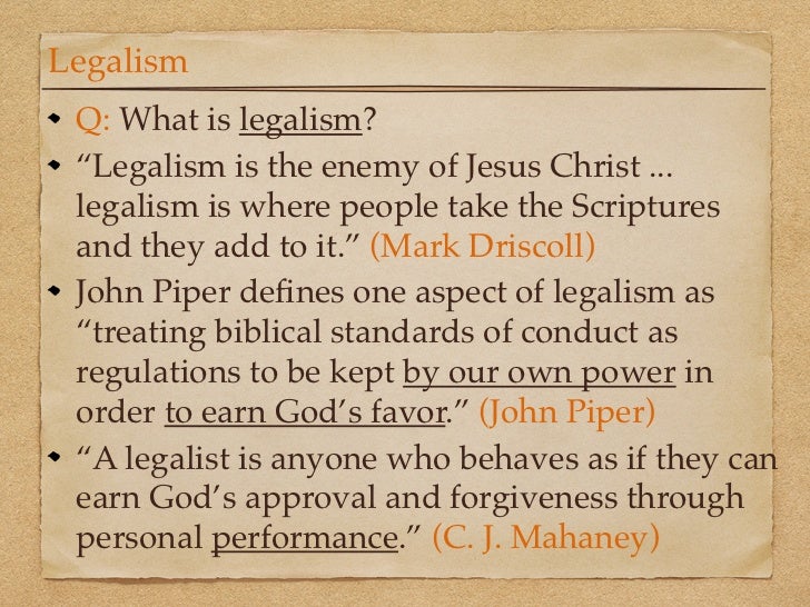 What Is Legalism Religion , Legalism: 5 Questions to Ask Yourself – VXNE