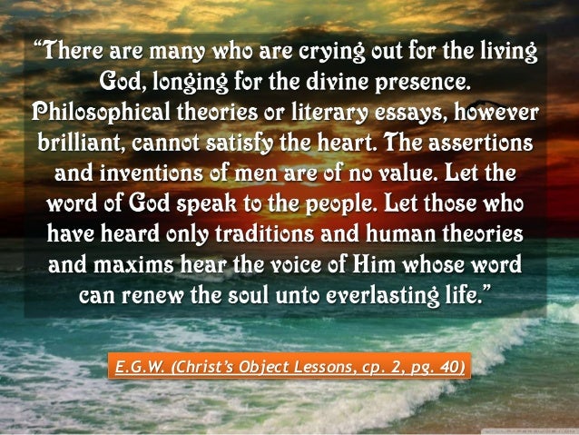 Sabbath school lesson 13, 3rd quarter of 2015