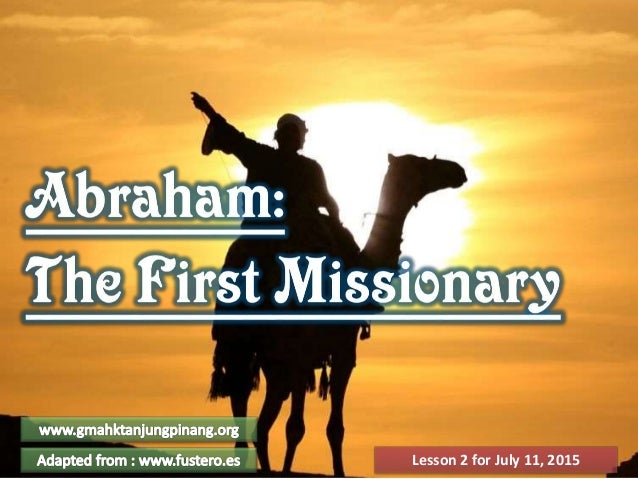 SABBATH School Lesson 2, 3rd quarter of 2015