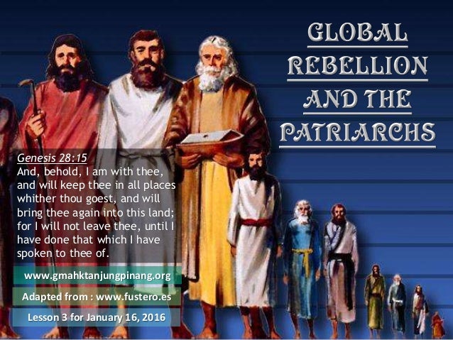 Sabbath school lesson 3, 1st quarter of 2016