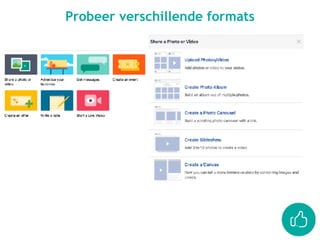 Probeer verschillende formats
 