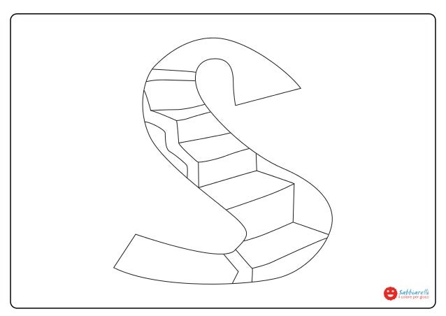 Lettera S Disegni Da Colorare Sabbiarelli