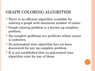 Graph coloring | PPT | Computing | Technology & Computing