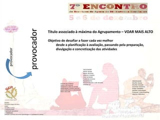 provocador 
APOSTAR NA LITERACIA 
DESDE O PRÉ-ESCOLAR 
PROMOVER CLUBES DE LEITURA 
APROFUNDAR A ESCRITA CRIATIVA 
LIGAR A ...