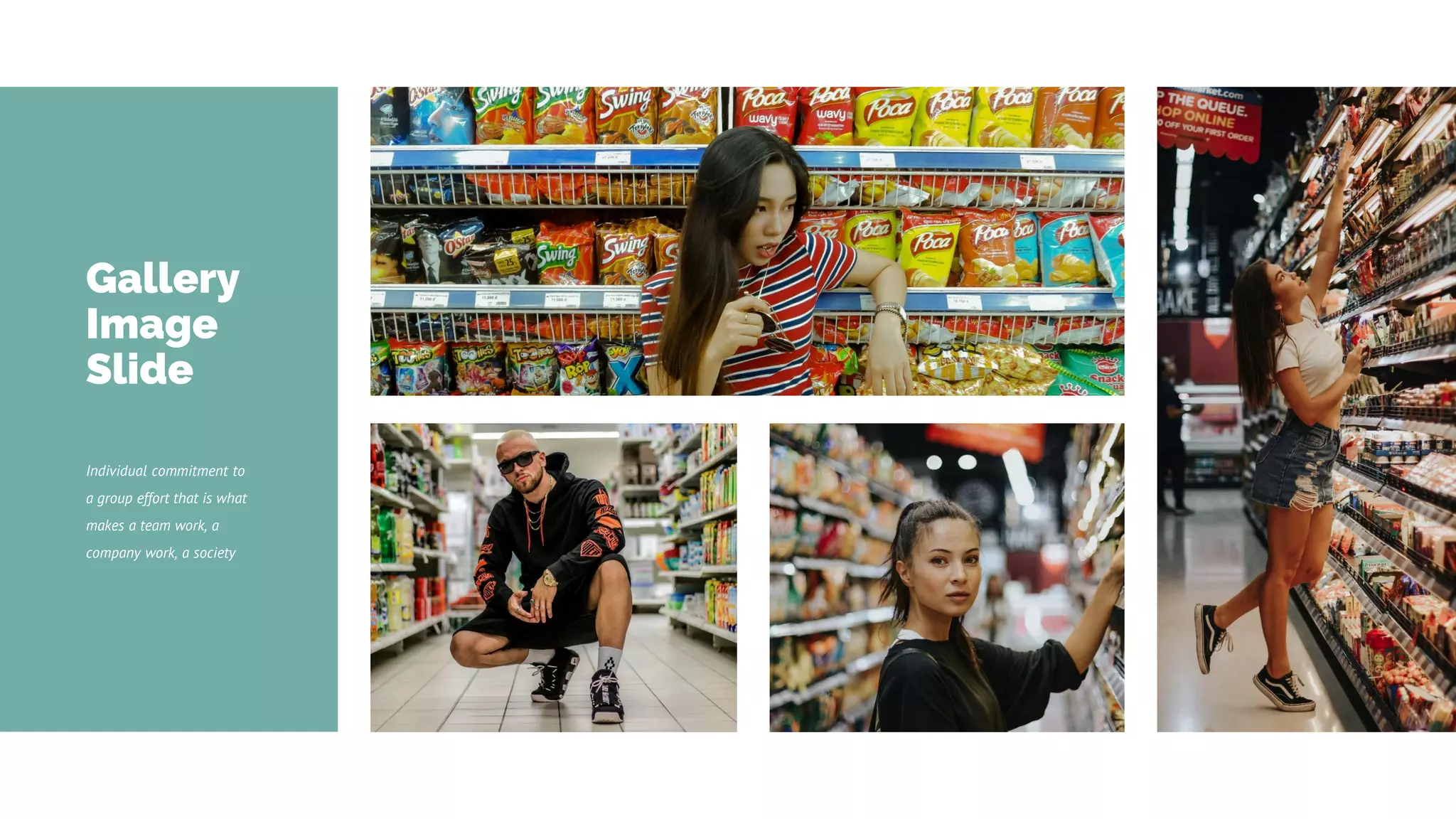 Gallery
Image
Slide
Individual commitment to
a group effort that is what
makes a team work, a
company work, a society
 