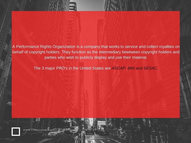 What are Performing Rights Organizations? | PPT