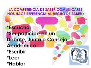 Saber comunicarse | PPTX