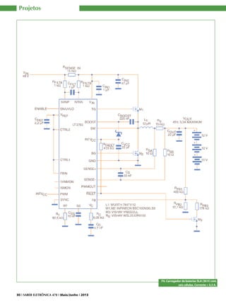 Projetos

F4. Carregador de baterias SLA (36 V) com
seis células. Corrente = 3,3 A.
30 I SABER ELETRÔNICA 470 I Maio/Junho I 2013

 