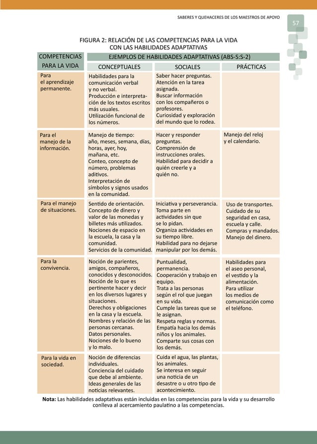 Saberes y quehaceres de los maestros de apoyo
