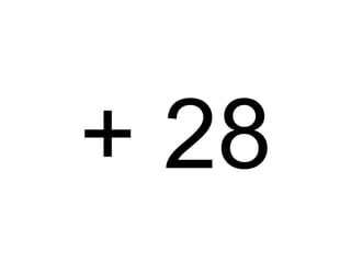 + 28
 