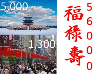 5
6
0
0
0
1,300
ล้านคน
5,000 ปี
 