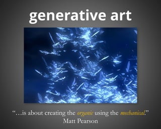 Generative Art (a gentle introduction) | PDF