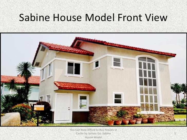 Sabine house and lot model