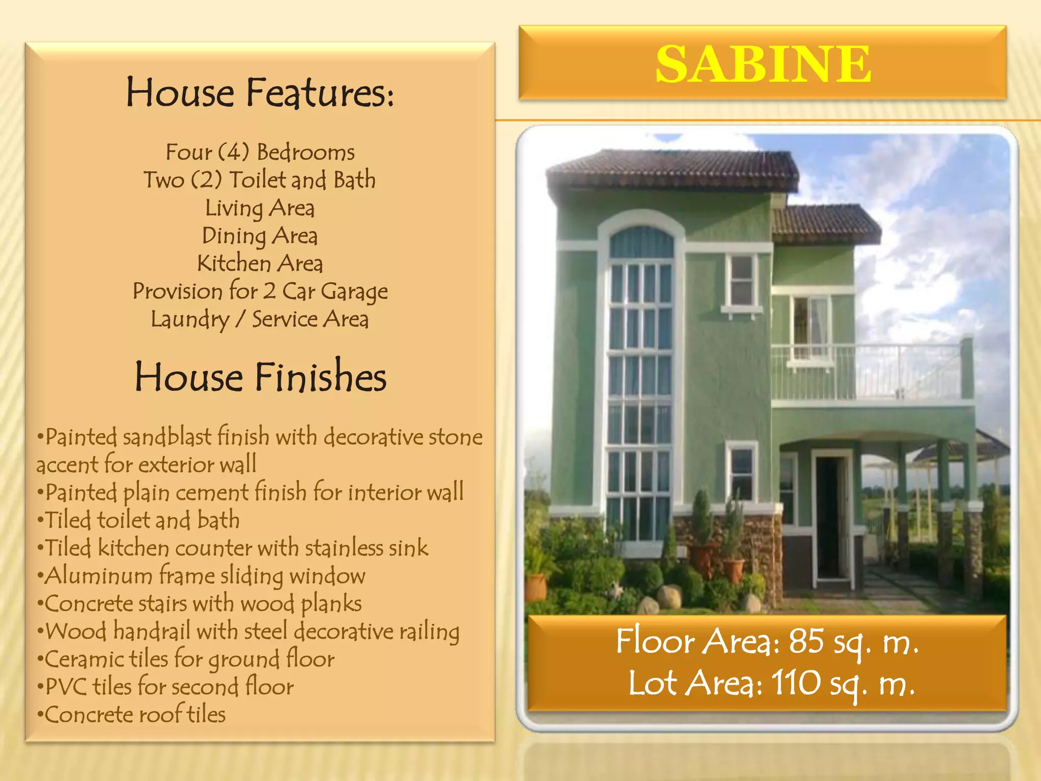 Sabine house model