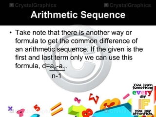 Arithmetic Sequence | PPTX