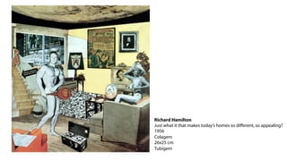 Richard Hamilton
Just what it that makes today’s homes so diﬀerent, so appealing?
1956
Colagem
26x25 cm
Tubigem
 