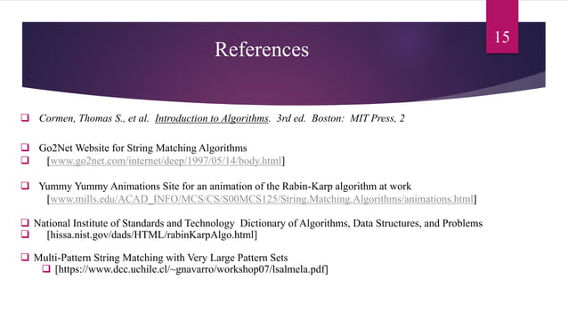 Rabin Carp String Matching algorithm | PPTX
