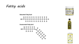 Fatty acids
 
