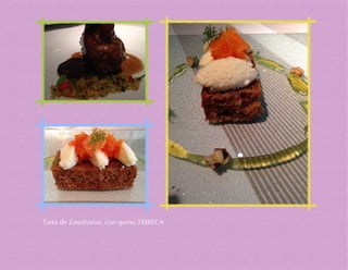 Tarta de Zanahorias, con queso.TRIBECA
 