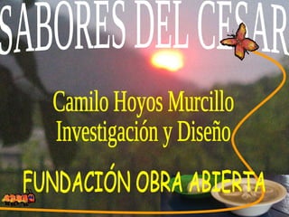SABORES DEL CESAR Camilo Hoyos Murcillo Investigación y Diseño FUNDACIÓN OBRA ABIERTA 