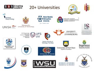 20+ Universities
 