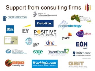 Support from consulting firms
 