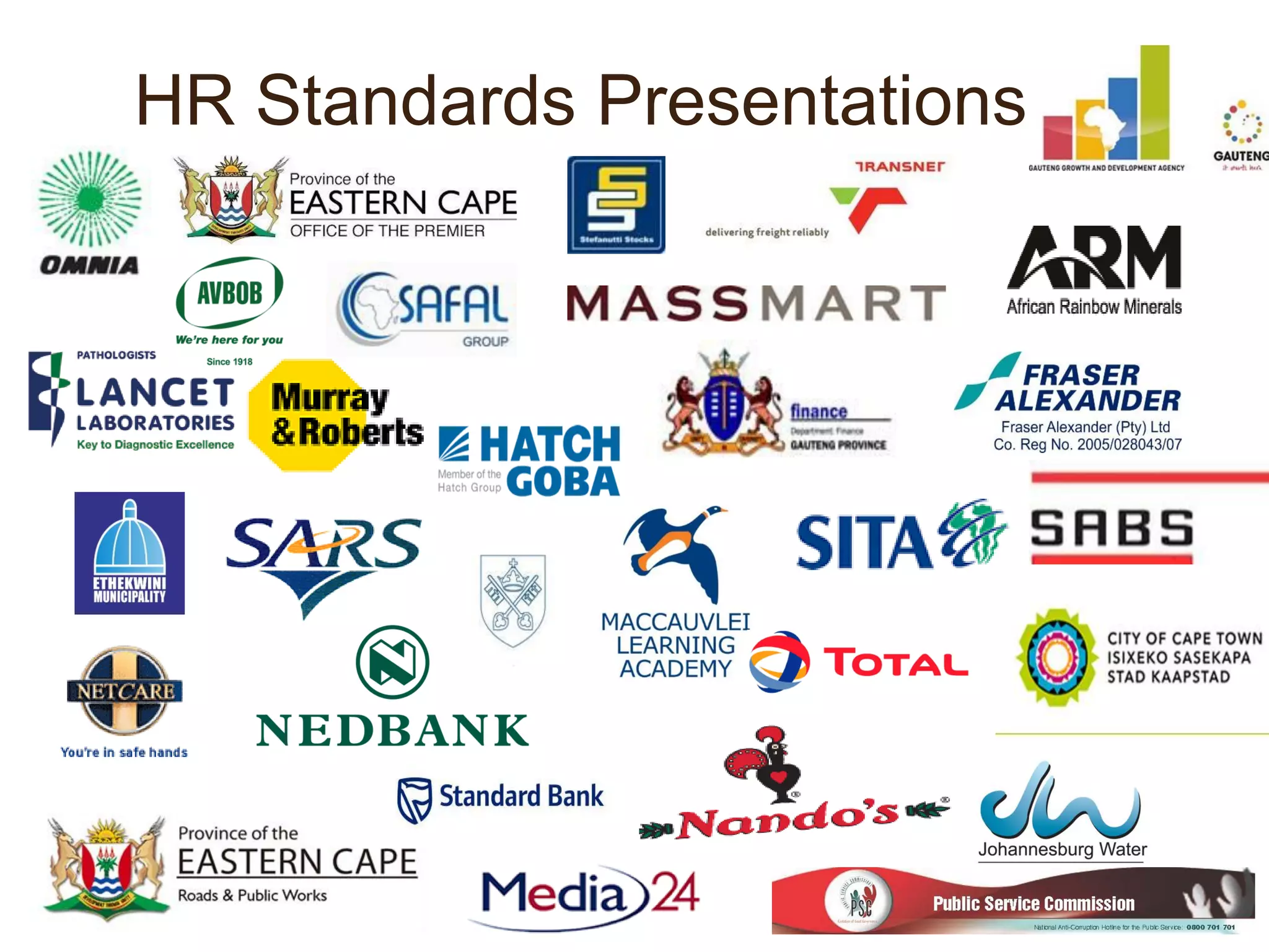 HR Standards Presentations 
 