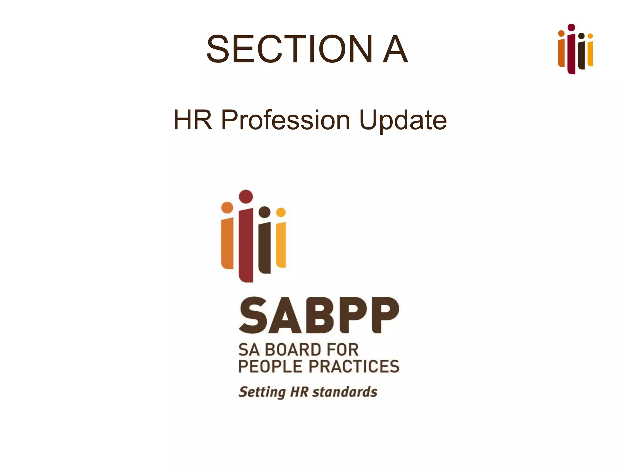 SECTION A
HR Profession Update
 